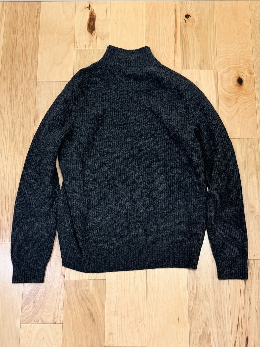 Quince Men’s Mongolian Cashmere Fisherman Full Zip Sweater - Picture 4 of 6